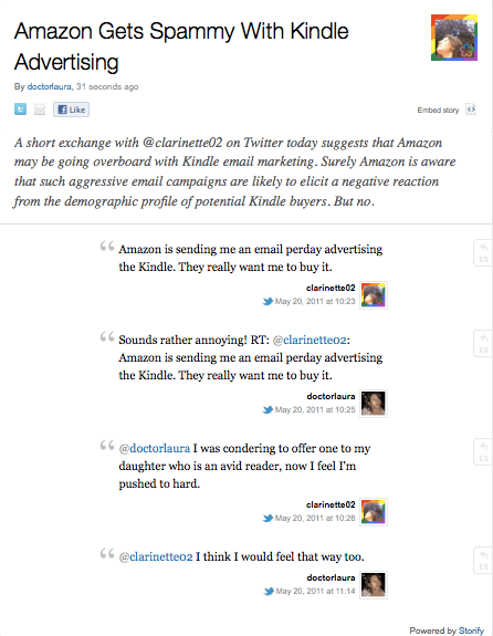 Amazon spammy Kindle emails