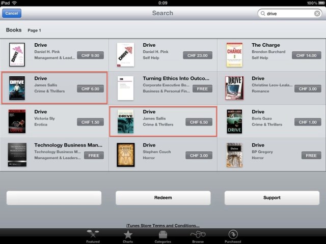 Drive in iTunes Store Snap